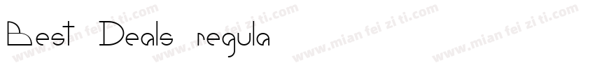 Best Deals regula字体转换